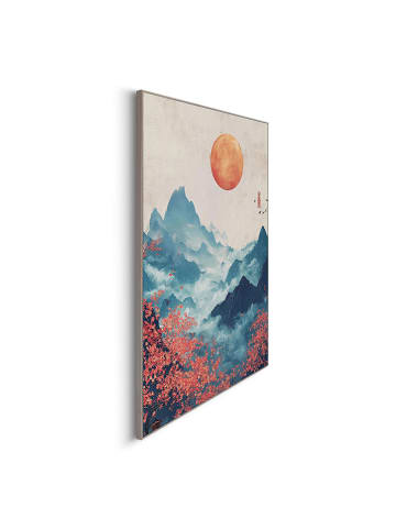Orangewallz Gerahmter Kunstdruck "Japandi Mountains"