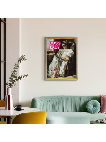 Orangewallz Ingelijste kunstdruk "Boss Lady"