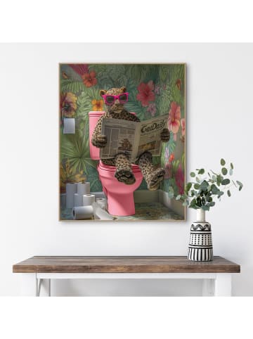 Orangewallz Druk artystyczny "Panther Break" w ramce