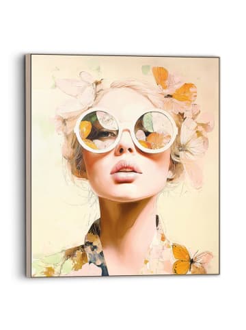 Orangewallz Ingelijste kunstdruk op canvas "Portrait Lady - Summer"