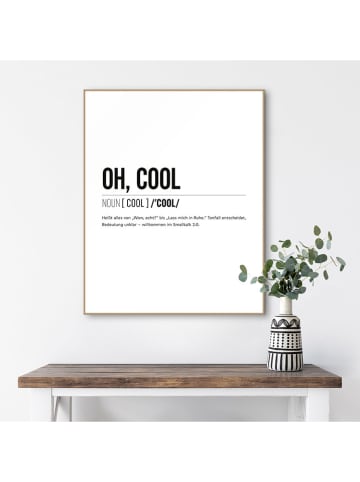 Orangewallz Gerahmter Kunstdruck "Oh Cool"