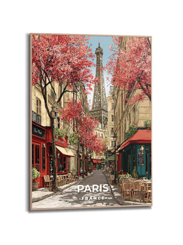 Orangewallz Gerahmter Kunstdruck "Paris - Vintage"