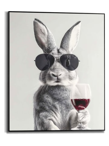 Orangewallz Druk artystyczny "Rabbit Pose" w ramce