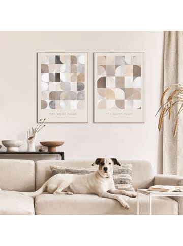 Orangewallz 2-delige set: ingelijste kunstdrukken "Quiet Pulse"