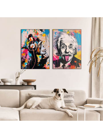 Orangewallz 2er-Set: Gerahmte Kunstdrucke "Streetart Set"