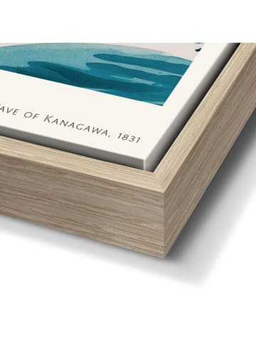 Orangewallz Gerahmter Leinwanddruck "Hokusai - The Great Wave"