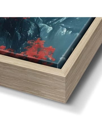 Orangewallz Druk "Japandi Mountains" na płótnie w ramce