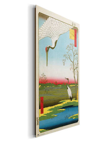 Orangewallz Kunstdruk ''Hiroshige - Minowa Kanasugi and Mikawashima''