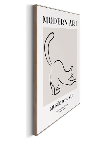 Orangewallz 3-delige set: ingelijste kunstdrukken "Modern Art Animal"