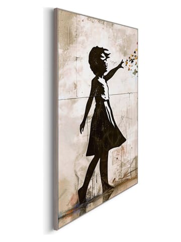 Orangewallz 3er-Set: Gerahmte Kunstdrucke "Balloon Girl Bright"