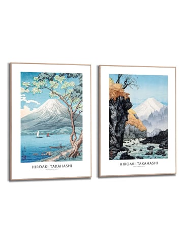 Orangewallz Druki artystyczne (2 szt.) "Takashi Shotei" w ramce