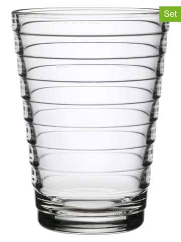 Moomin 2-delige set: glazen "Aino Aalto" transparant - 330 ml