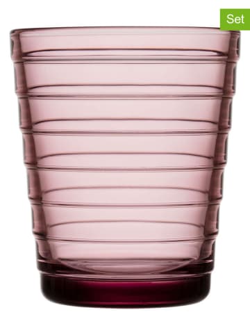 Moomin 2er-Set: Gläser "Aino Aalto" in Rosa - 220 ml