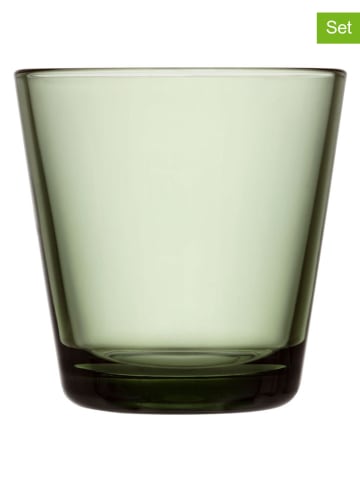 Moomin 2er-Set: Gläser "Kartio" in Grün - 210 ml