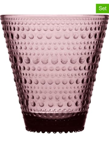 iittala Szklanki (2 szt.) "Kastehelmi" w kolorze jasnoróżowym - 300 ml