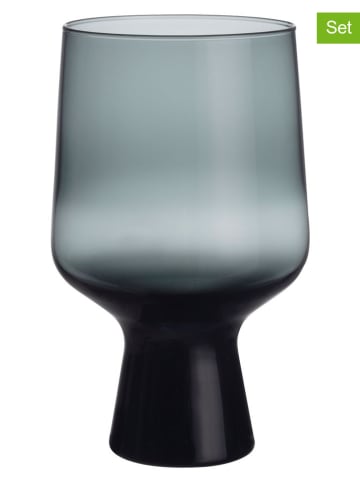 iittala 2er-Set: Stielgläser ''Solare'' in Grau - 400 ml