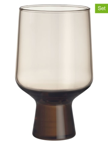 Moomin 2-delige set: glazen met steel ''Solare'' beige - 400 ml