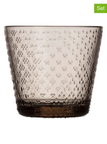 Moomin Szklanki (2 szt.) "Tundra" w kolorze beżowym - 290 ml