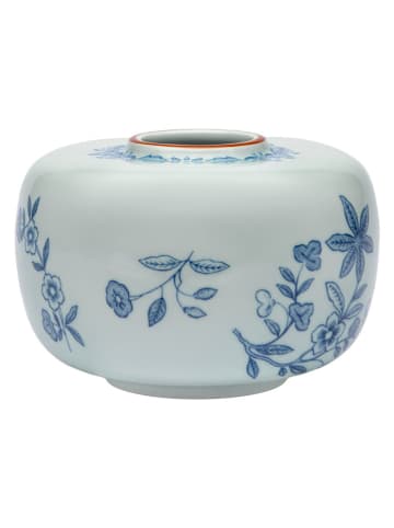 Moomin Vaas "Ostindia" wit/blauw - (H)9 x Ø 13 cm