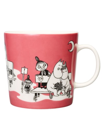 Moomin Tasse in Rosa/ Weiß - 400 ml