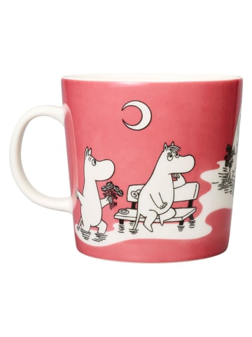 Moomin Kubek w kolorze jasnoróżowo-białym - 400 ml