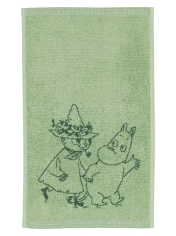 Moomin Ręcznik "Friends" w kolorze zielonym dla gości - 50 x 30 cm