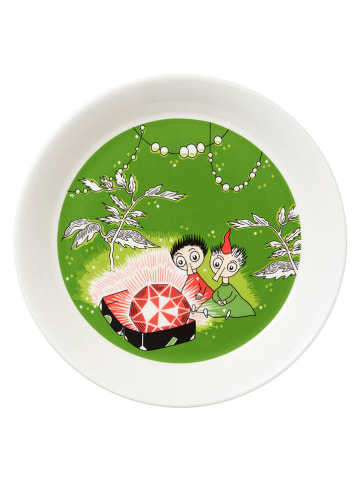 Moomin Talerzyk deserowy "Thingumy And Bob" w kolorze zielonym - Ø 19 cm