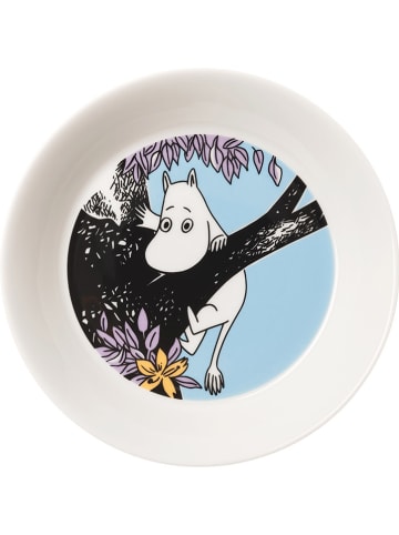 Moomin Untertasse ''Friends Forever'' in Hellblau/ Weiß - Ø 15 cm