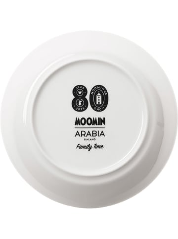 Moomin Spodek "Family Time" w kolorze jasnoróżowo-białym do filiżanki - Ø 15 cm