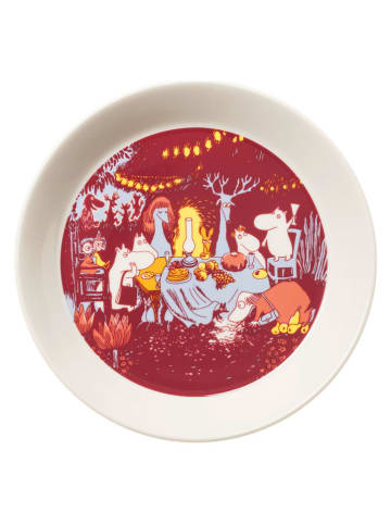 Moomin Dessertteller "Festive Moment" in Rot - Ø 19 cm