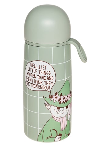 Moomin Butelka termiczna "Snufkin" w kolorze zielonym - 450 ml