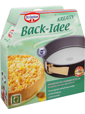 Dr. Oetker Tortownica "Bake Idea" w kolorze antracytowo-czarnym - Ø 26 cm