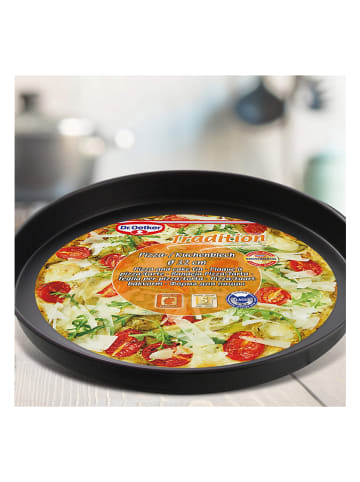Dr. Oetker Pizzablech "Tradition" in Schwarz - Ø 32 cm