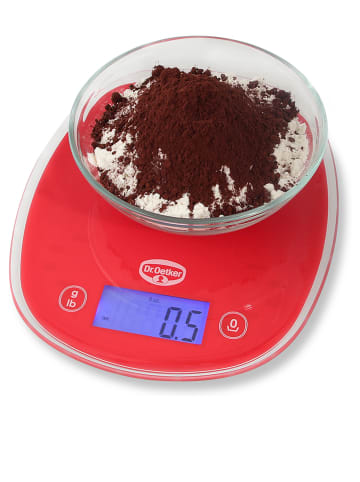 Dr. Oetker Backwaage in Rot