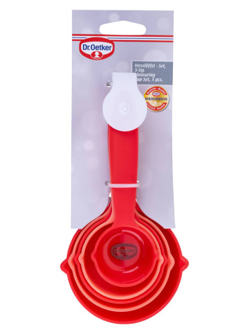 Dr. Oetker 5er-Set: Messlöffel in Rot/ Orange