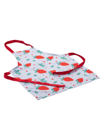 Dr. Oetker Backschürze in Weiß/ Rot/ Türkis - (L)58 x (B)45 cm