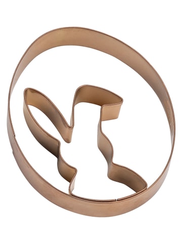 Dr. Oetker 2er-Set: Ausstecher "Hase & Tulpe" in Kupfer - (B)7 x (H)9 cm