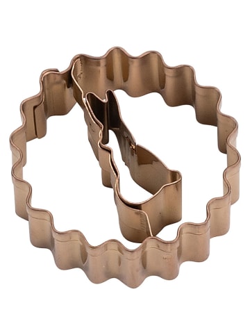 Dr. Oetker 4er-Set: Ausstecher "Linzer Häschen" in Kupfer - Ø 3,5 cm