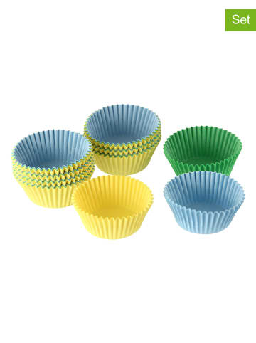 Dr. Oetker 2er-Set: Papier-Backförmchen in Gelb/ Blau/ Grün - 2x 150 Stück