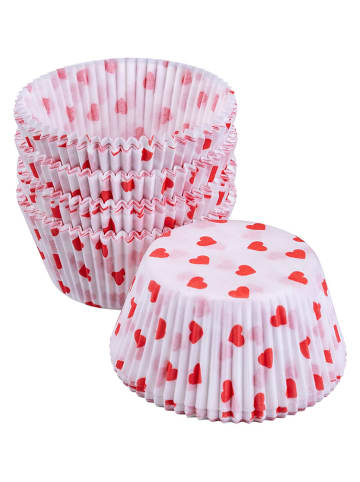 Dr. Oetker 2er-Set: Papier-Backförmchen ''Herzen'' in Rot - 2x 50 Stück