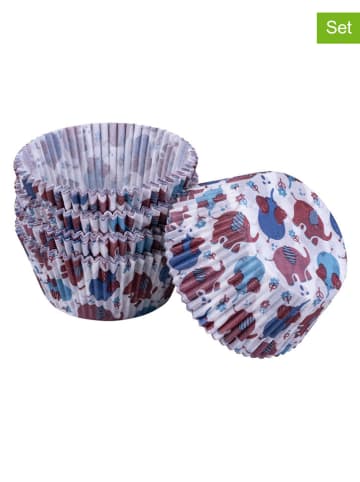 Dr. Oetker Foremki papierowe (100 szt.) w kolorze biało-niebiesko-czerwonym do muffinek