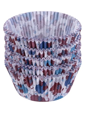 Dr. Oetker Foremki papierowe (100 szt.) w kolorze biało-niebiesko-czerwonym do muffinek