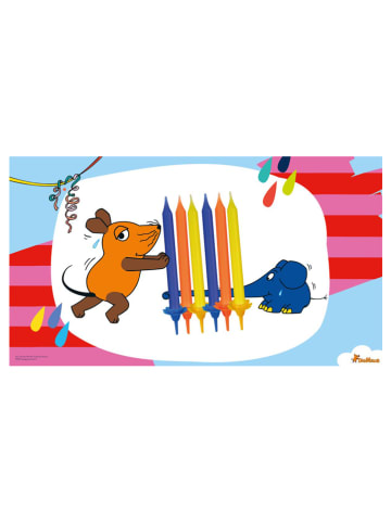 Dr. Oetker 2er-Set: Kuchenkerzen "Maus" in Bunt - 2x 24 Stück