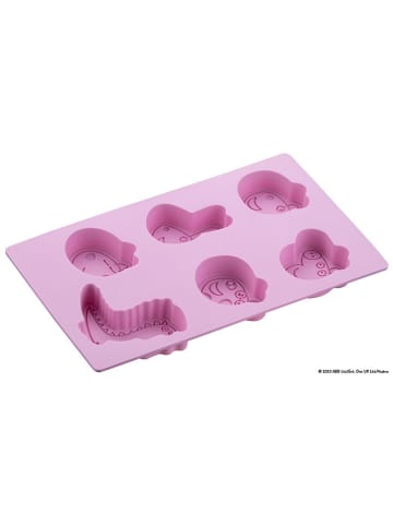 Dr. Oetker Silikon-Backform "Peppa & Freunde" in Rosa - (L)29 x (B)17,5 cm
