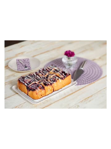 Dr. Oetker Springform "Exclusive" in Weiß/ Dunkelblau - (B)28 x (H)7 x (T)18 cm