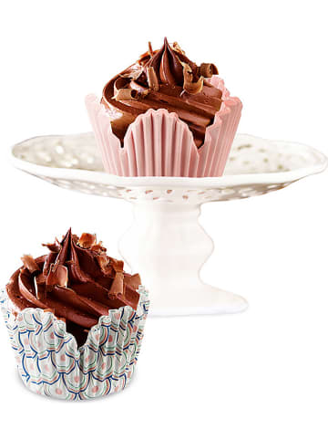 Dr. Oetker 2er-Set: Backförmchen "Retro" in Rosa - 2x 60 Stück