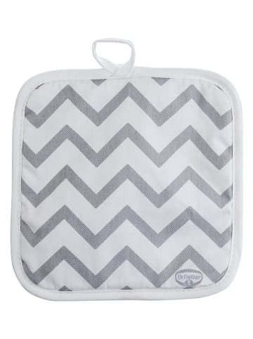 Dr. Oetker 2er-Set: Topflappen "Retro" in Rosa/ Grau - (L)20 x (B)20 cm