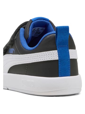 Puma Sneakers "Courtflex V3" in Schwarz/ Blau/ Weiß