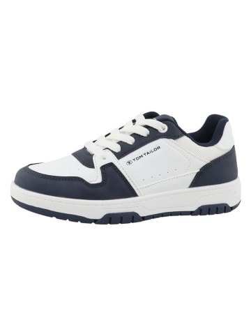 Tom Tailor Sneakers donkerblauw/wit