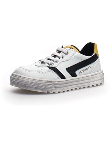 Naturino Skórzane sneakersy "Ceonia" w kolorze białym